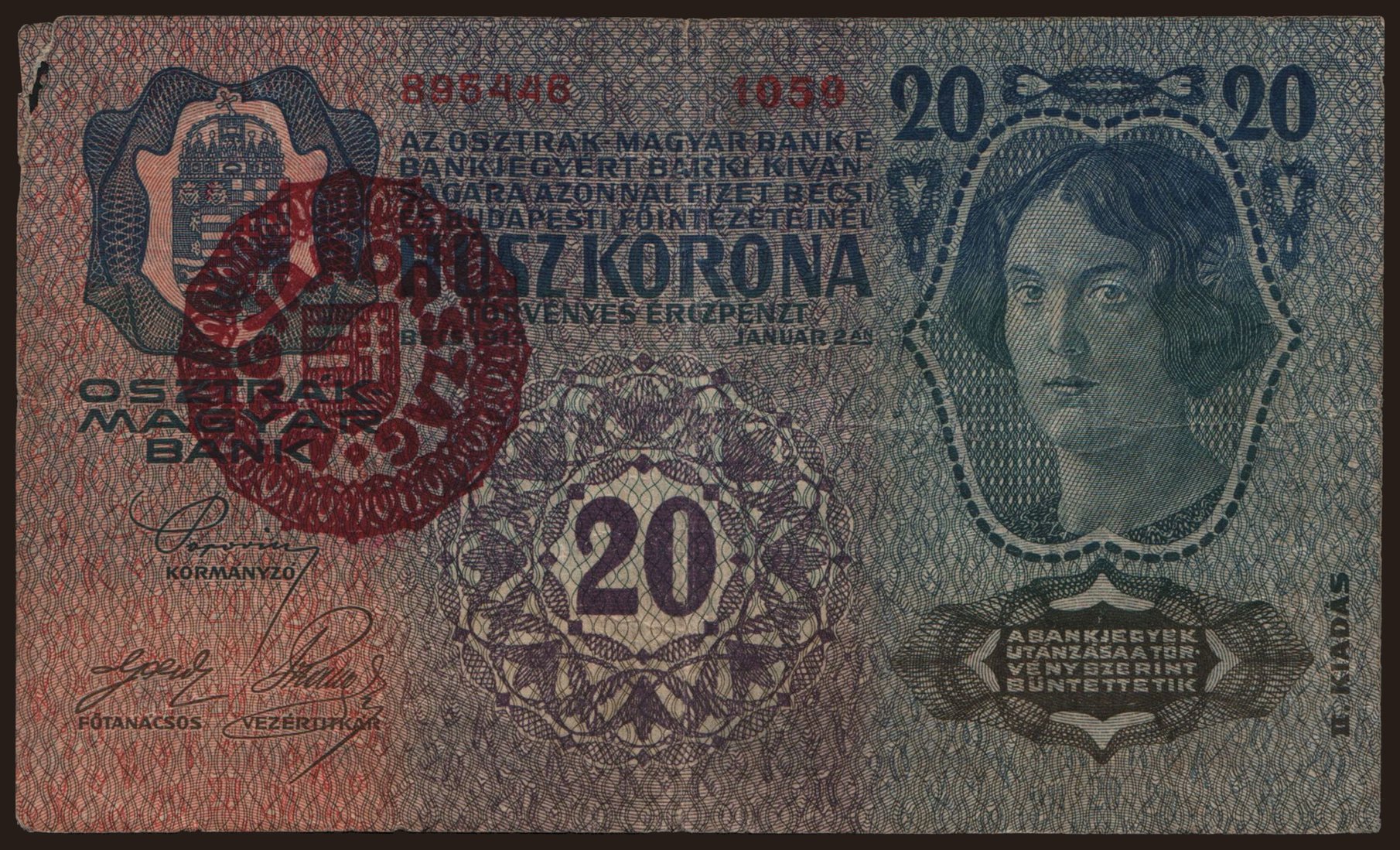 20 korona, 1913(20)