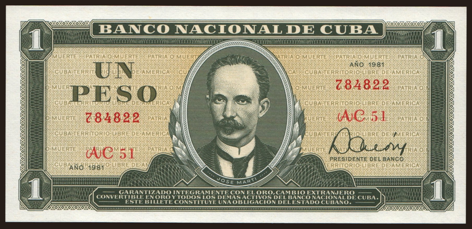 1 peso, 1981