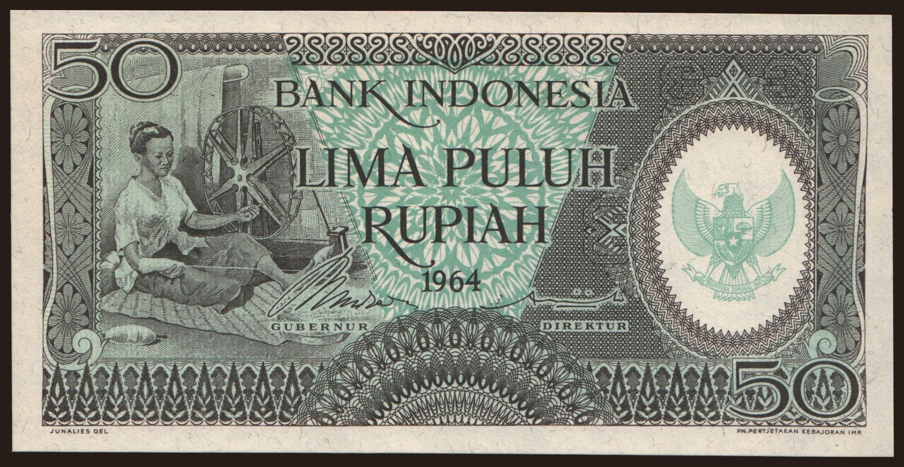 50 rupiah, 1964