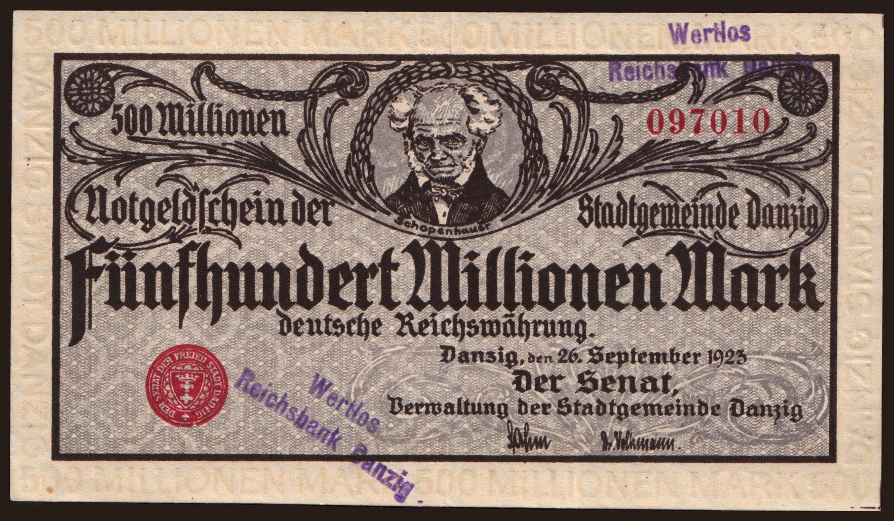 500.000.000 Mark, 1923