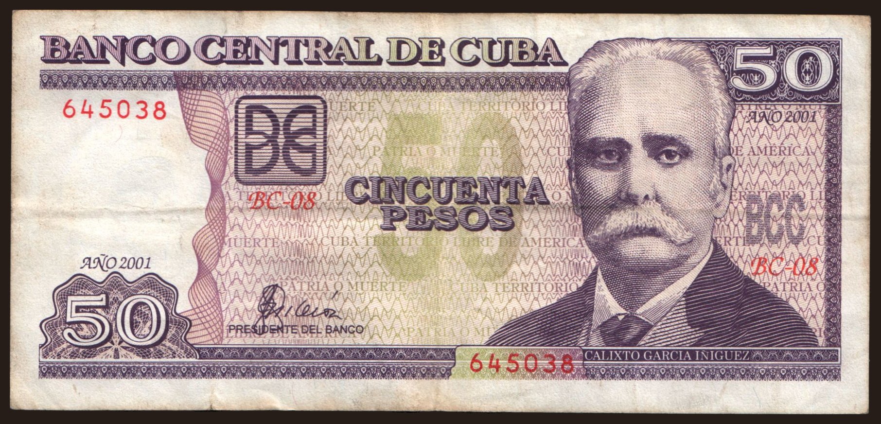50 pesos, 2001