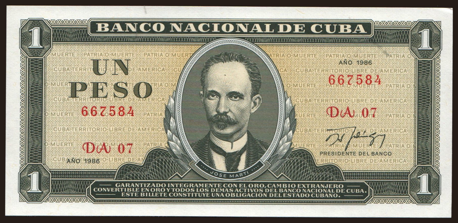 1 peso, 1986