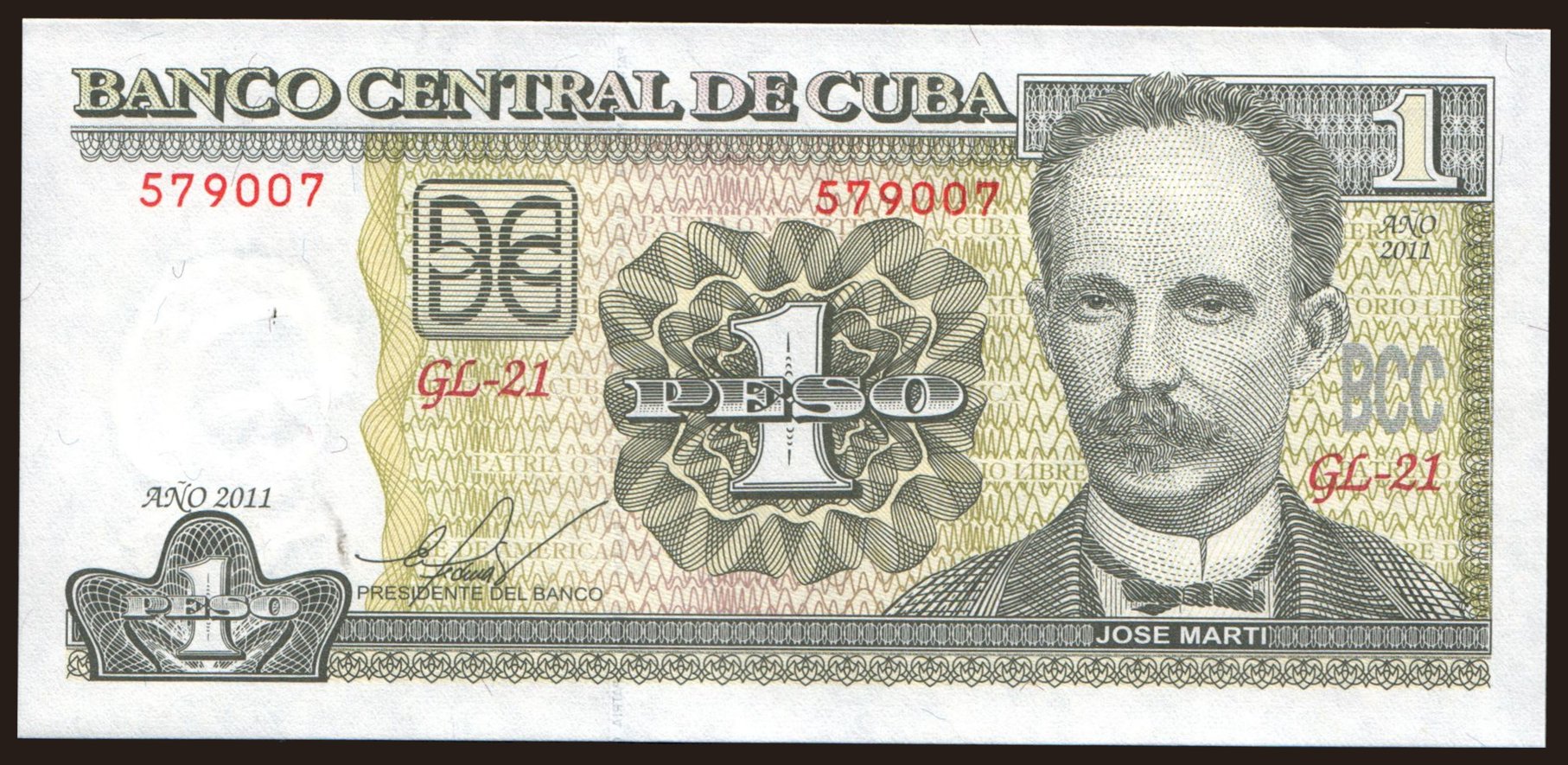 1 peso, 2011