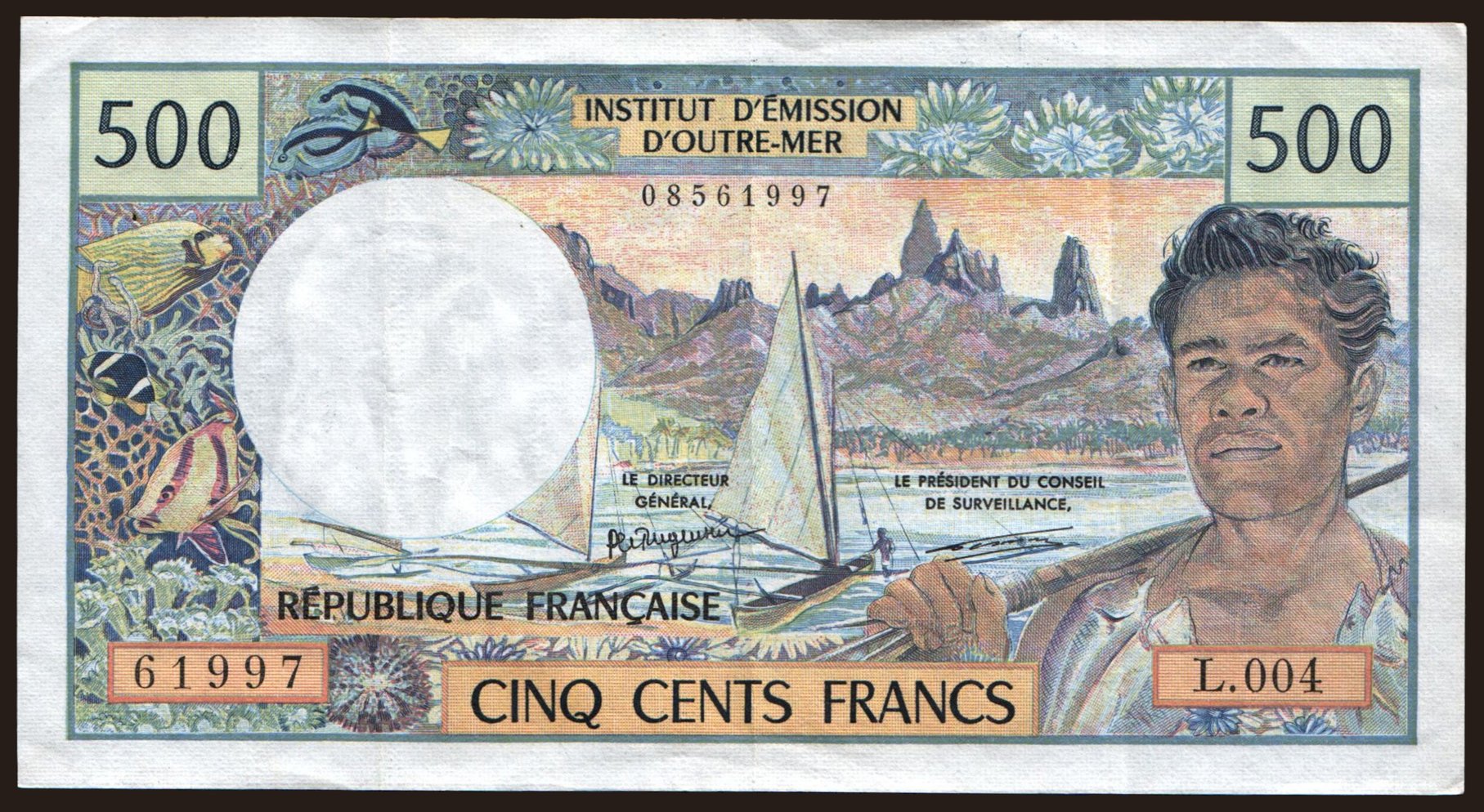 500 francs, 1992