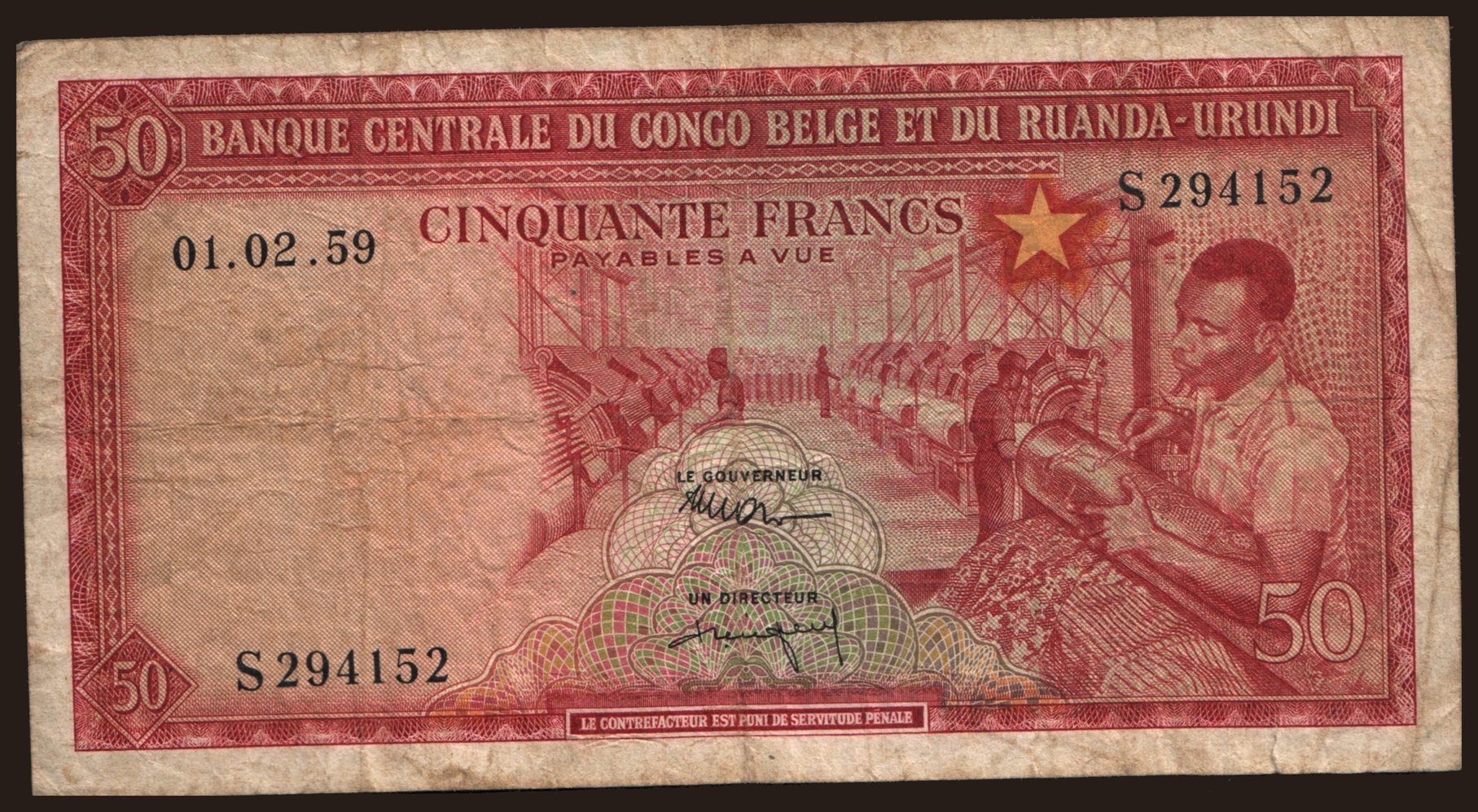 50 francs, 1959