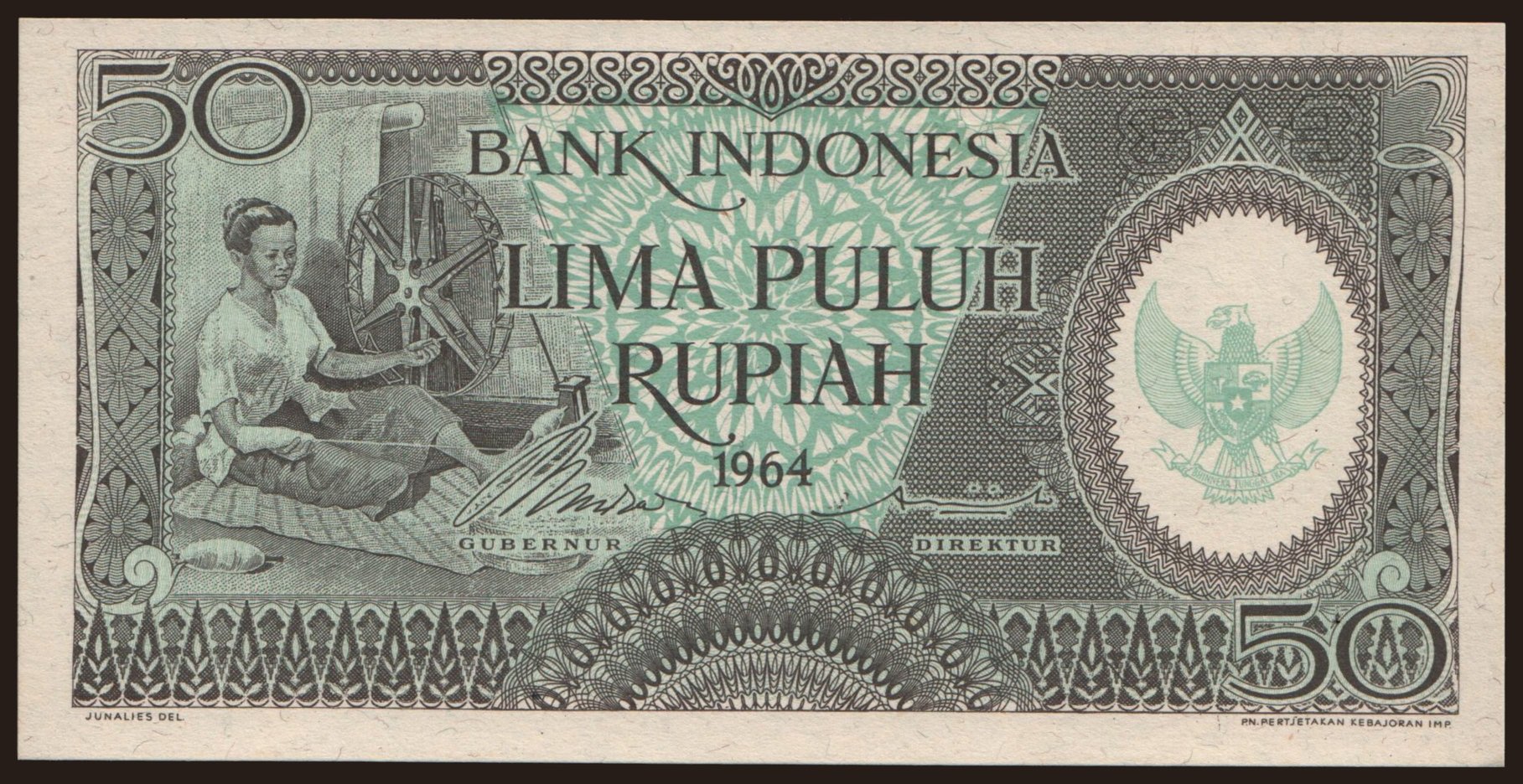 50 rupiah, 1964
