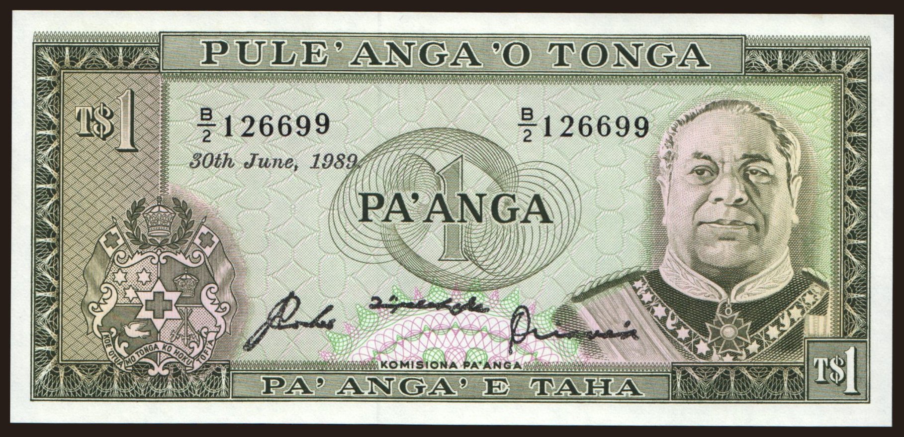 1 pa anga, 1989