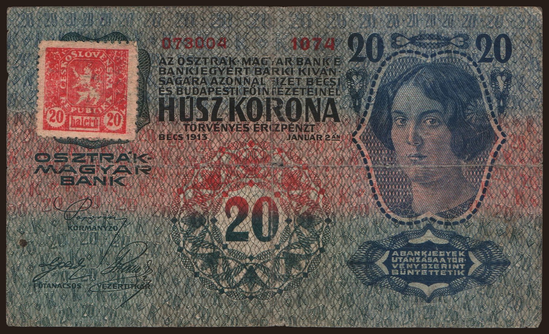 20 korun, 1913(19)