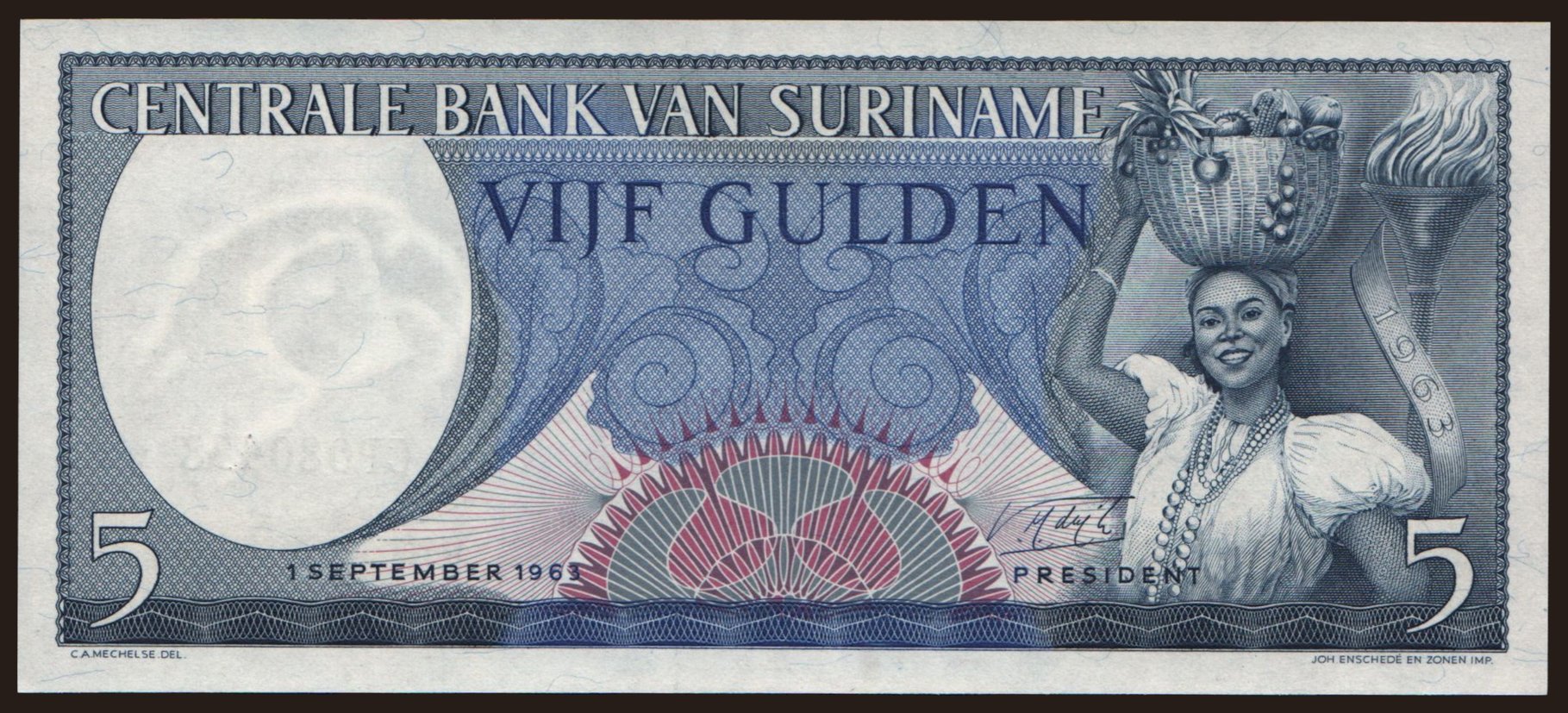5 gulden, 1963