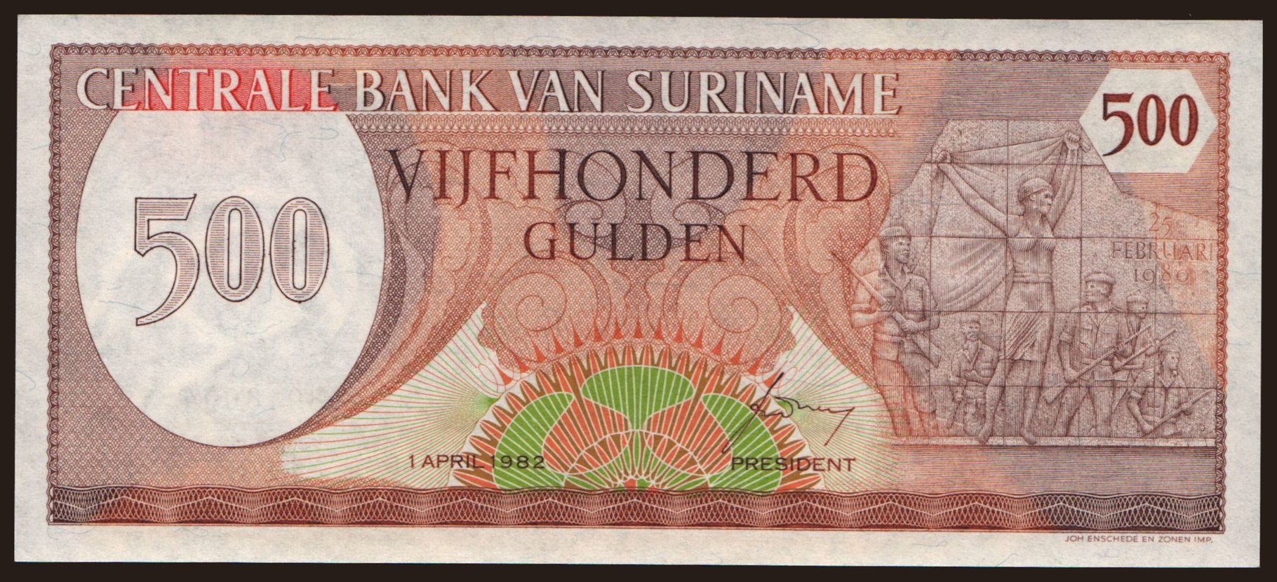500 gulden, 1982