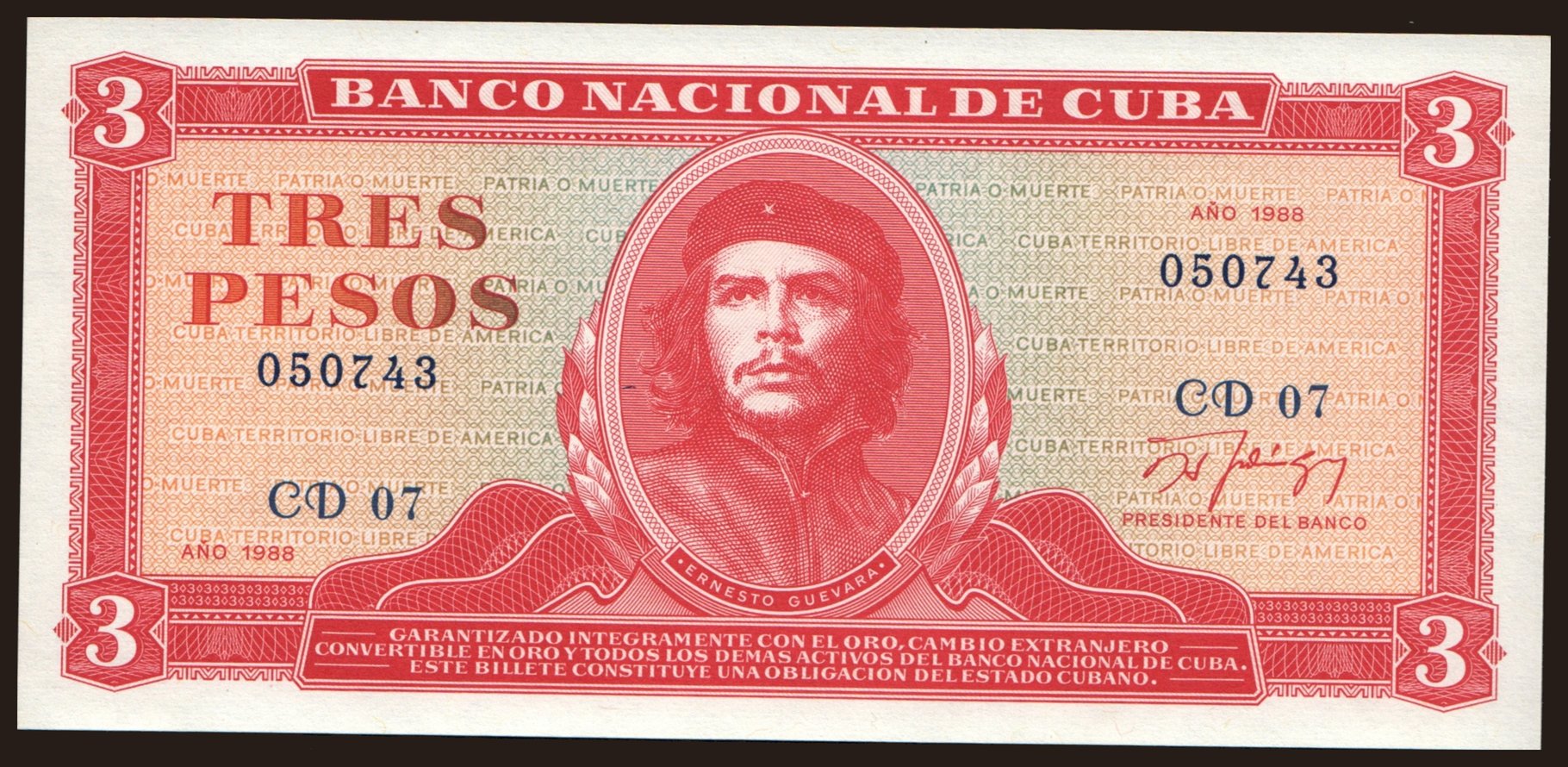3 pesos, 1988