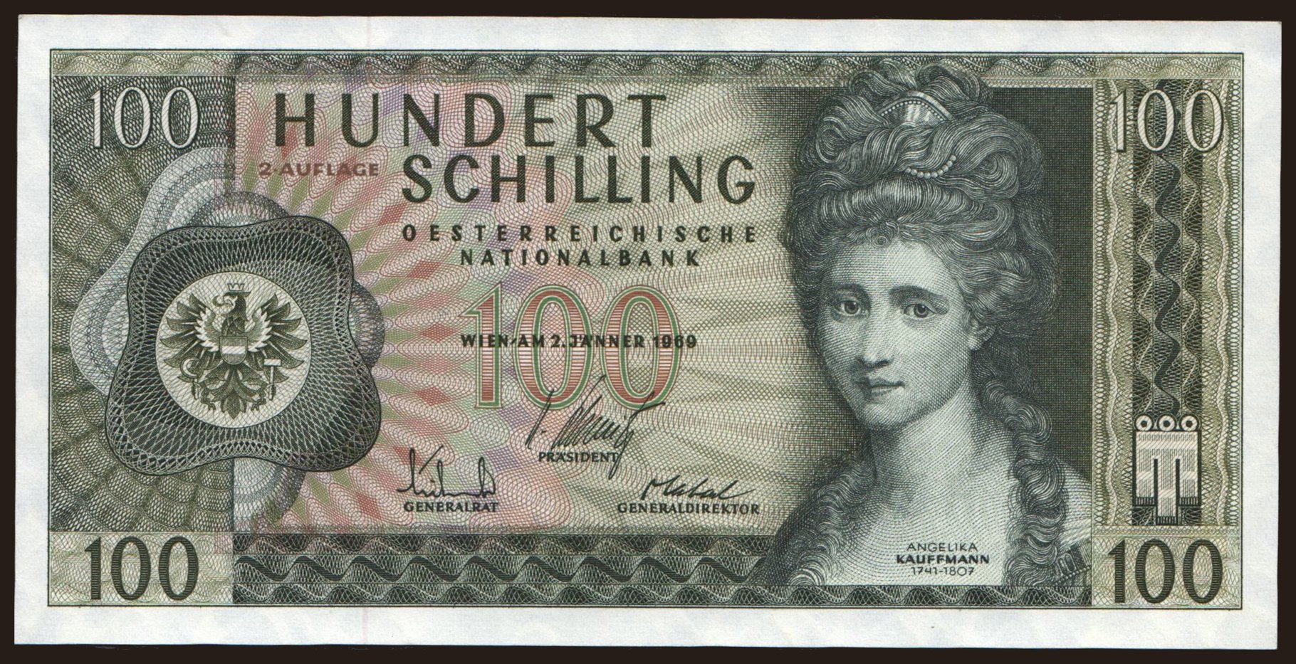 100 Schilling, 1969