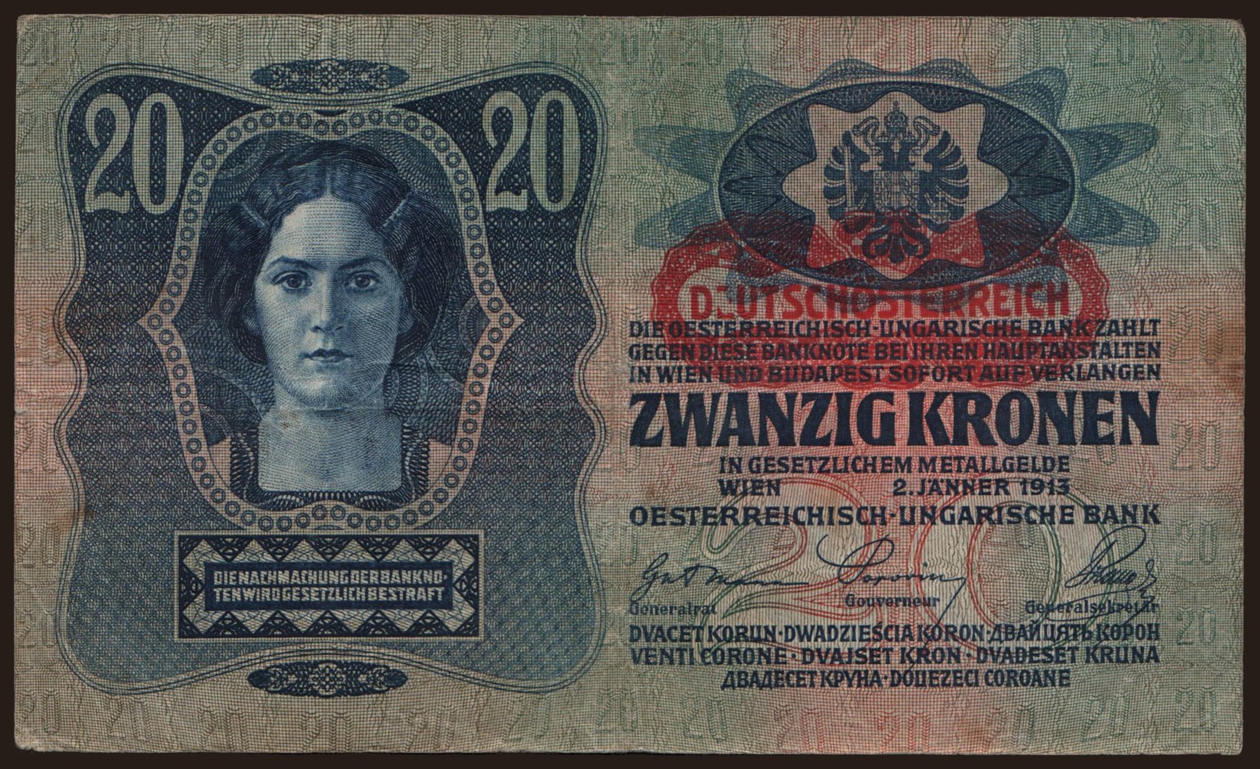 20 Kronen, 1913(19)