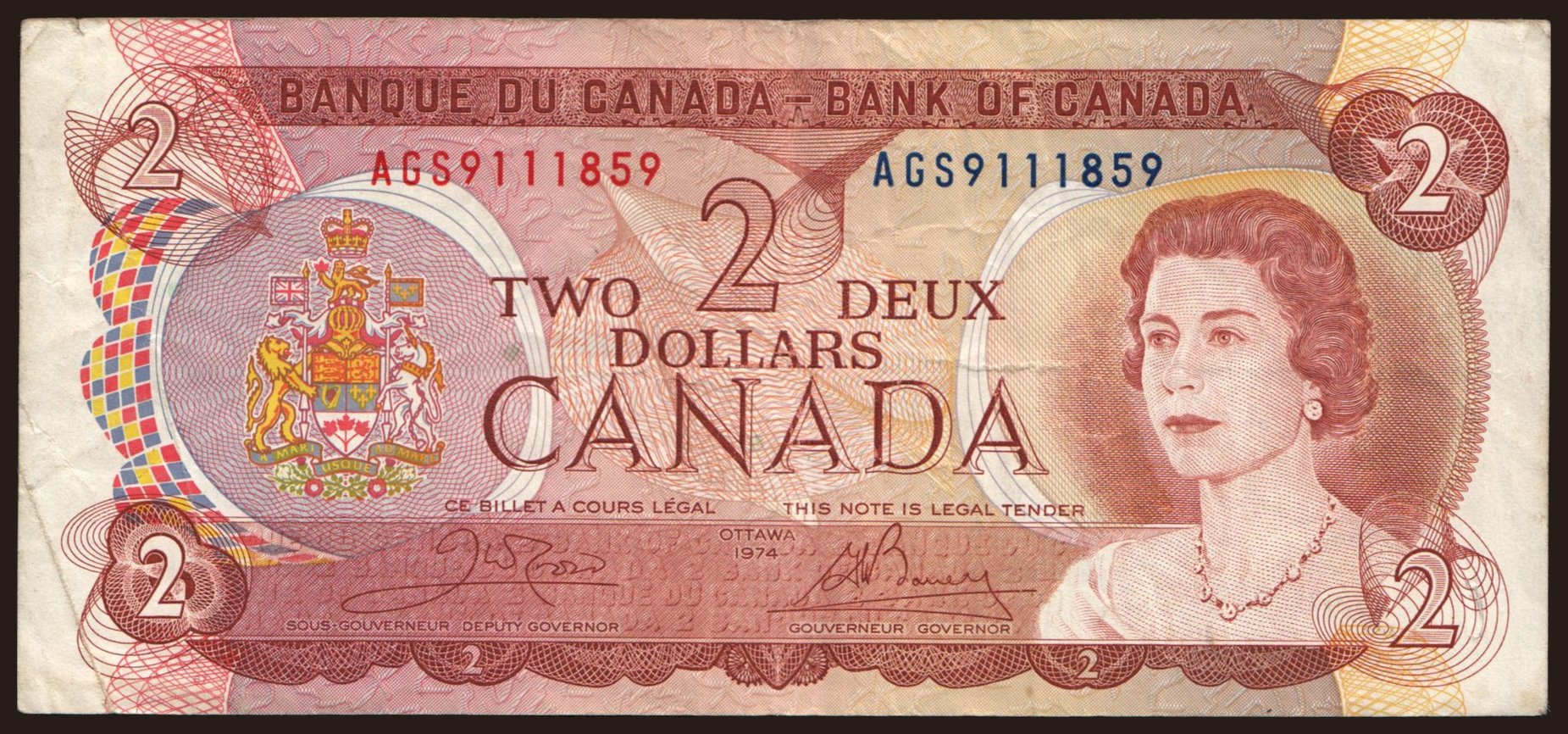 2 dollars, 1974
