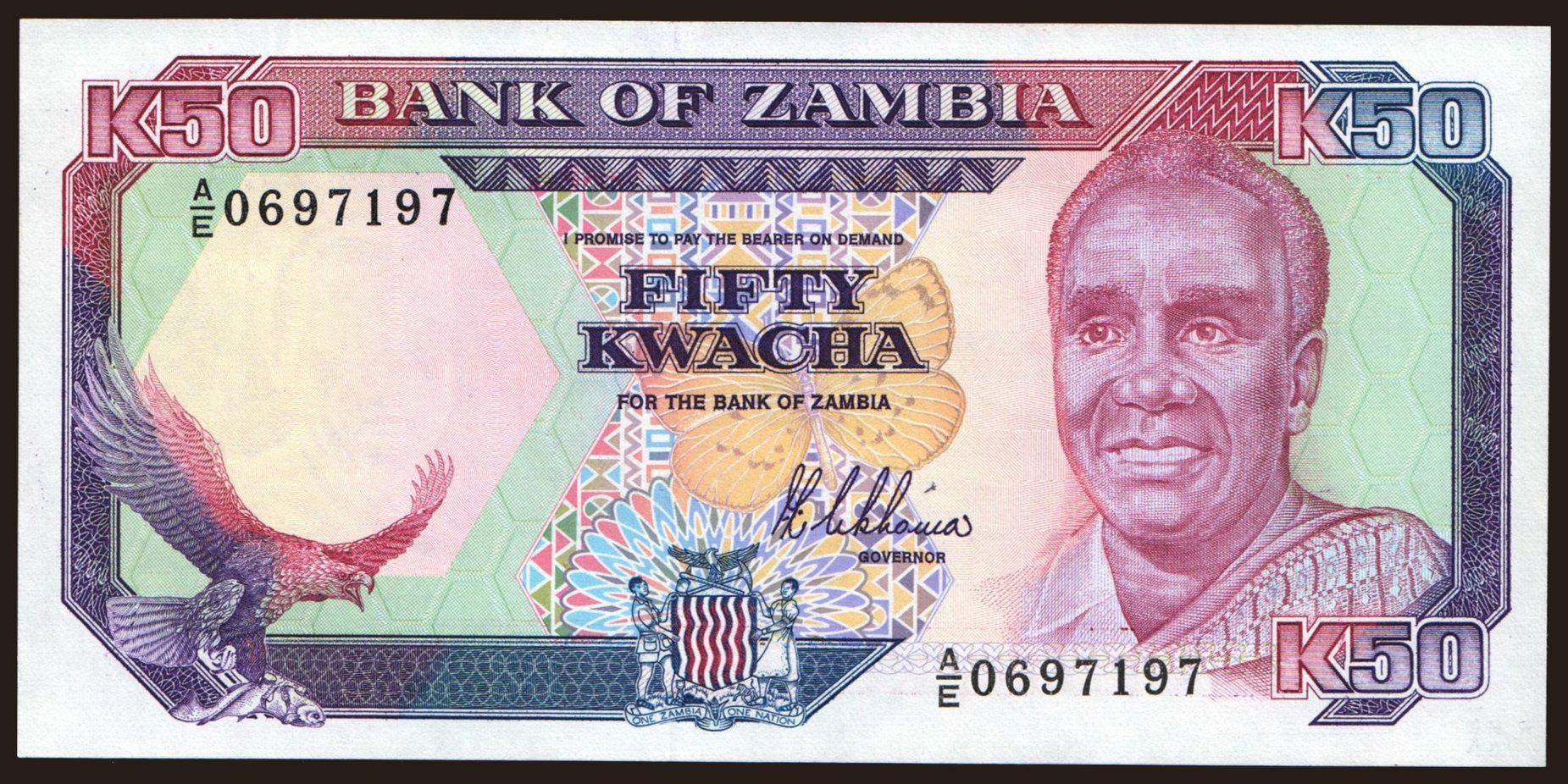 50 kwacha, 1989