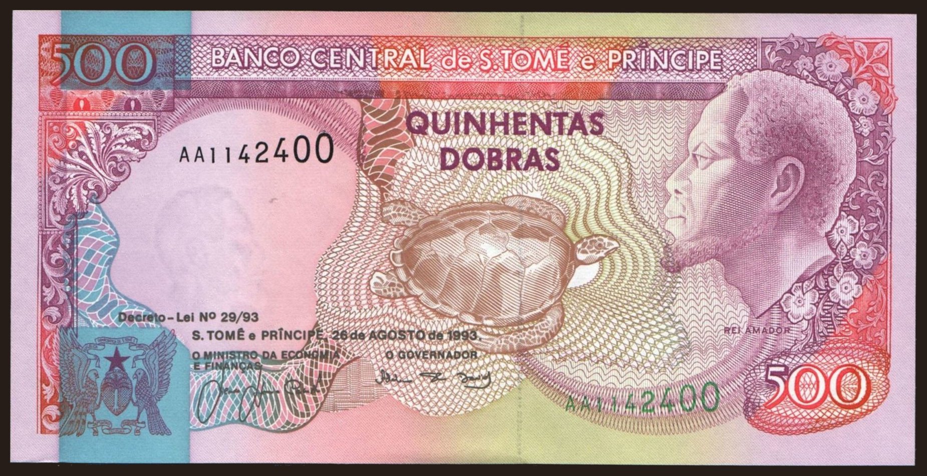 500 dobras, 1993