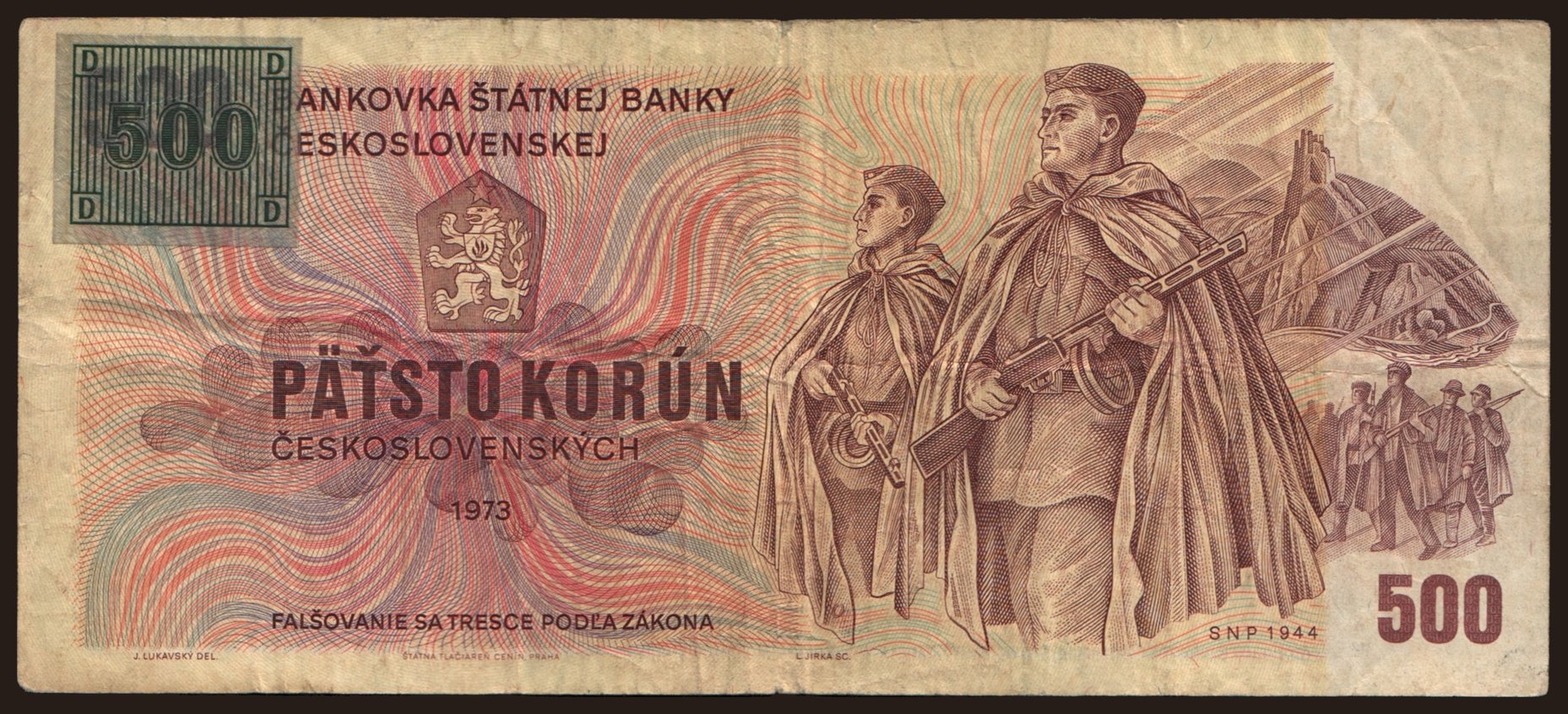 500 korun, 1973(93)