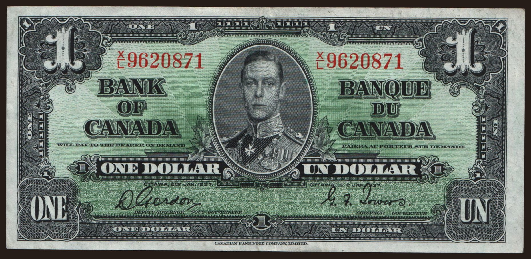 1 dollar, 1937