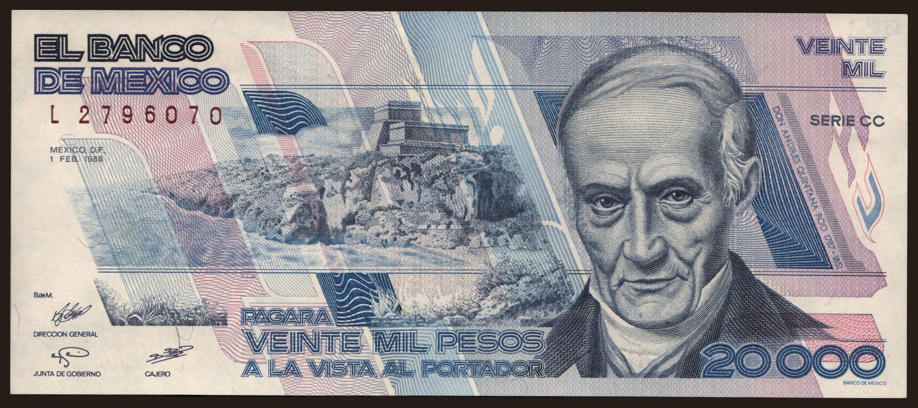 20.000 pesos, 1988