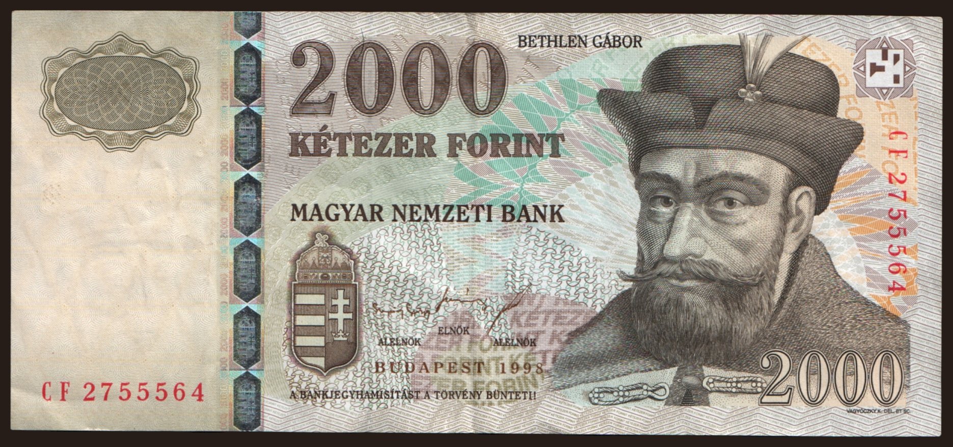 2000 forint, 1998