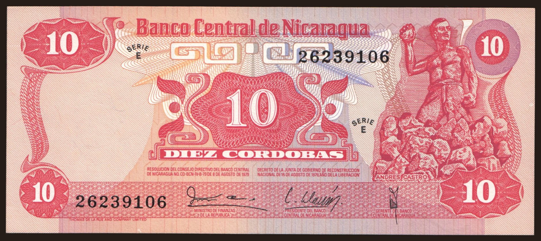 10 cordobas, 1979
