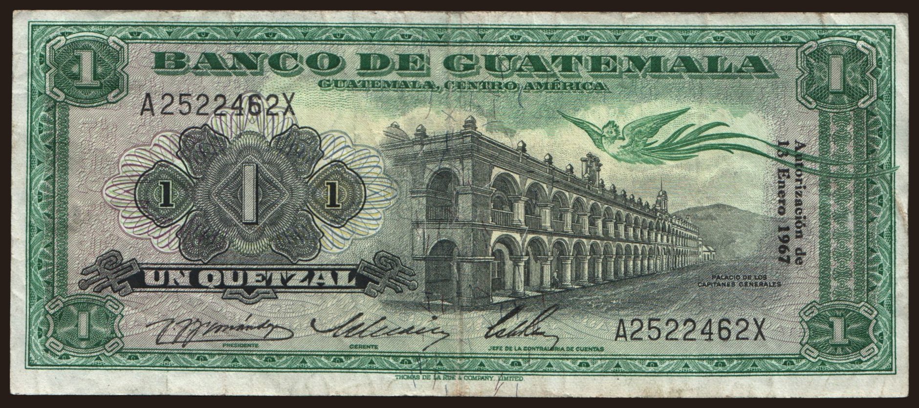 1 quetzal, 1967