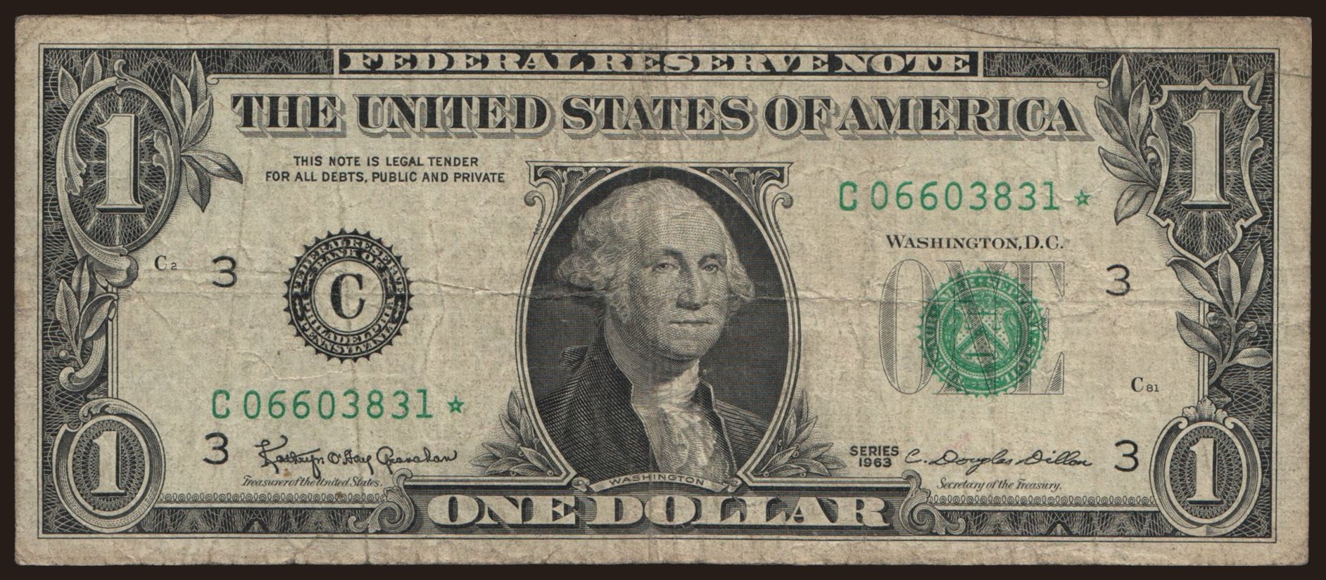 1 dollar, 1963