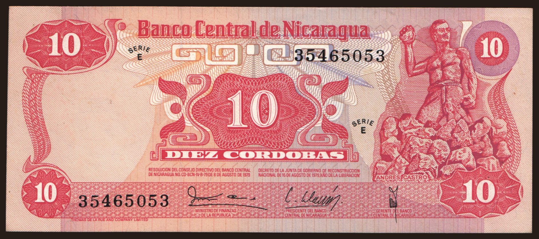 10 cordobas, 1979