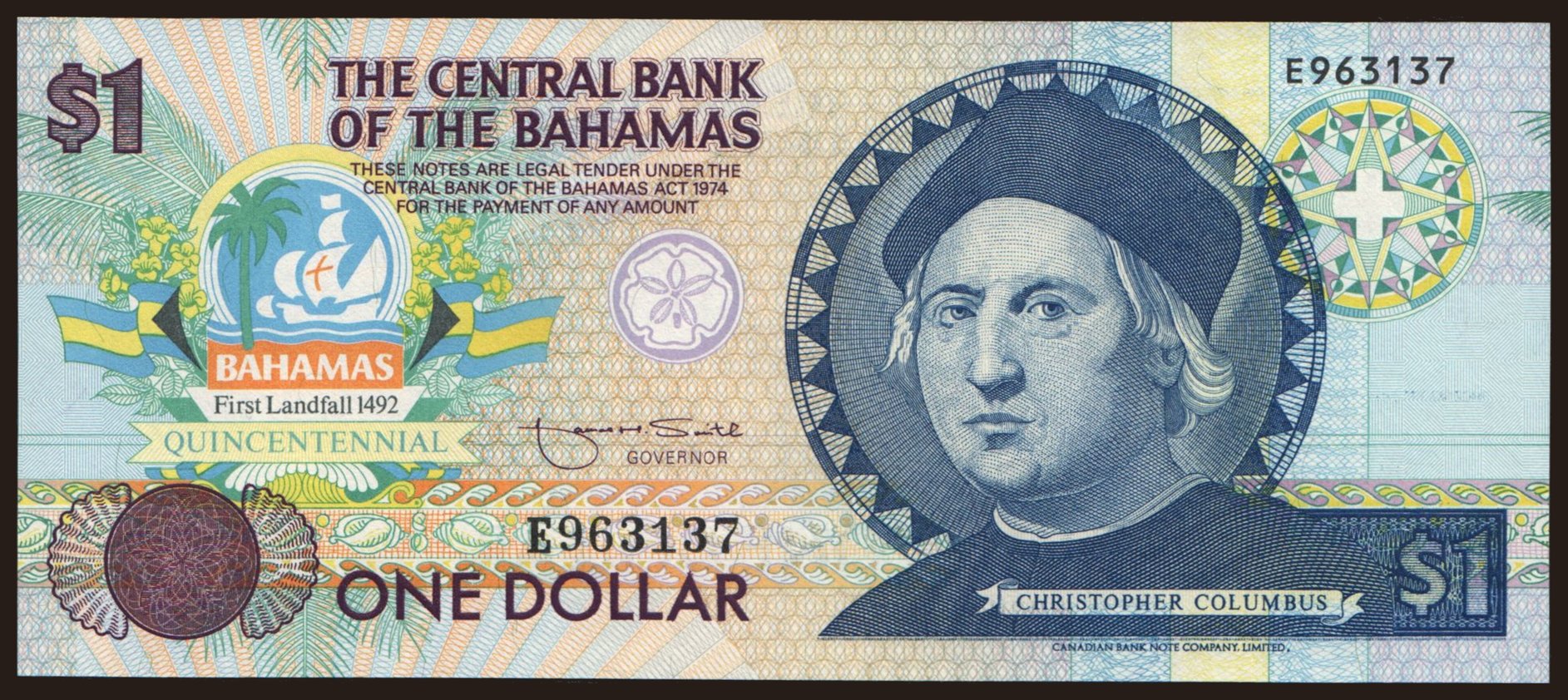1 dollar, 1992