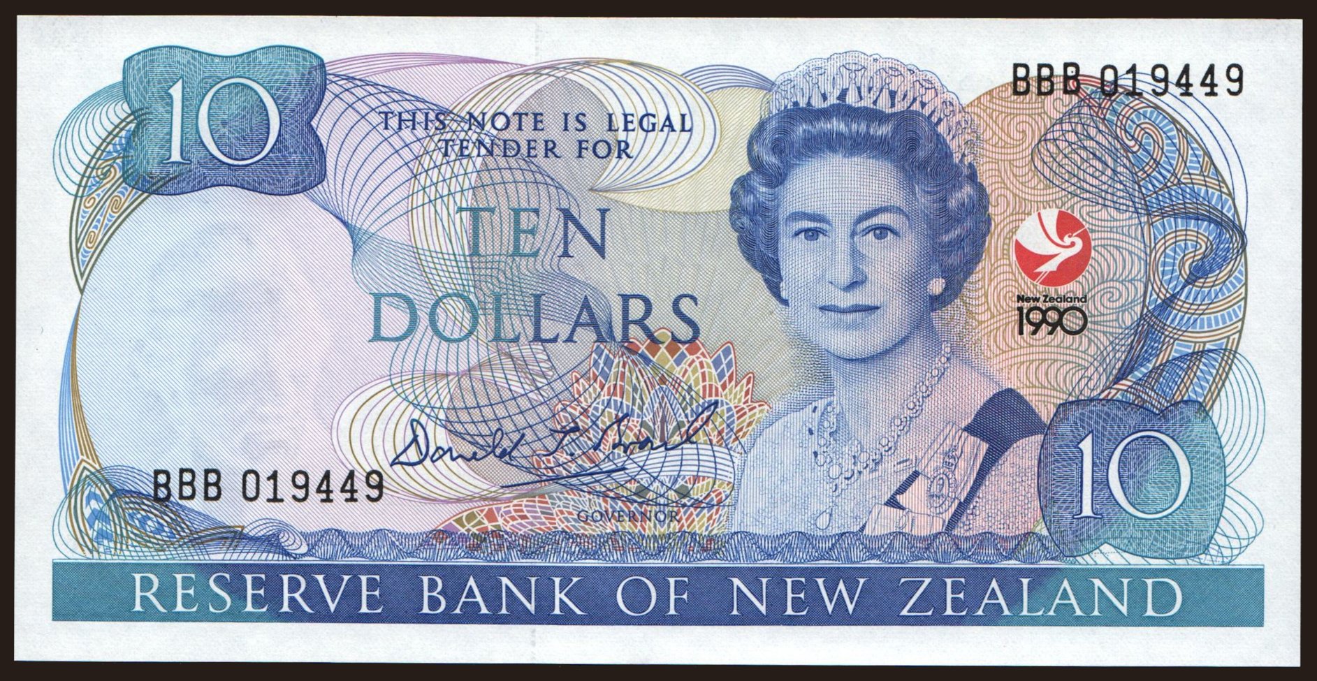 10 dollars, 1990