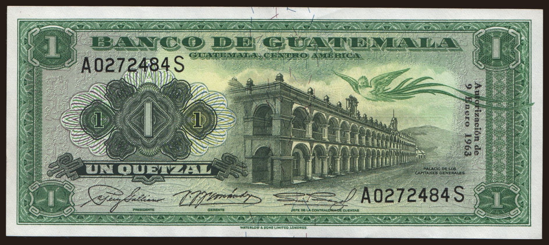 1 quetzal, 1963