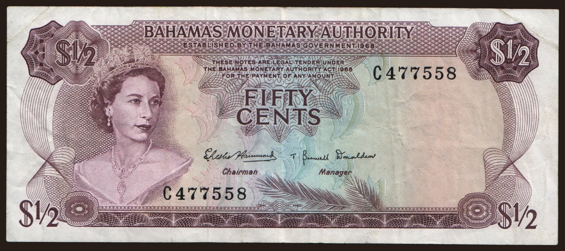 1/2 dollar, 1968