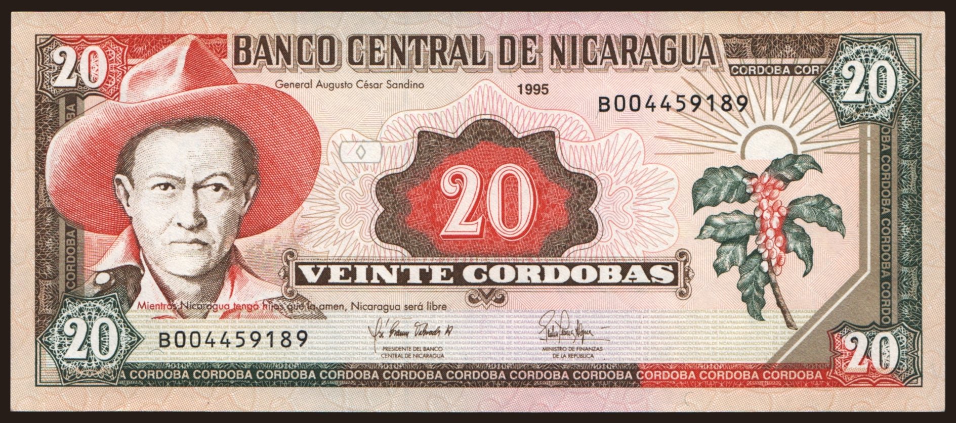 20 cordobas, 1995