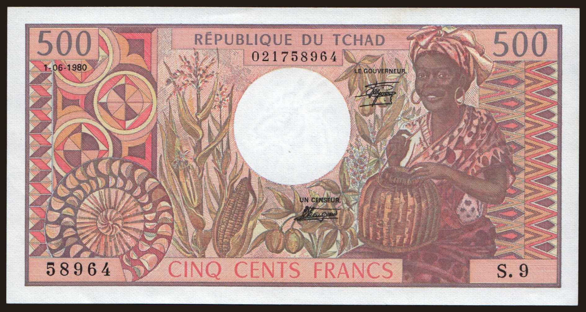500 francs, 1980
