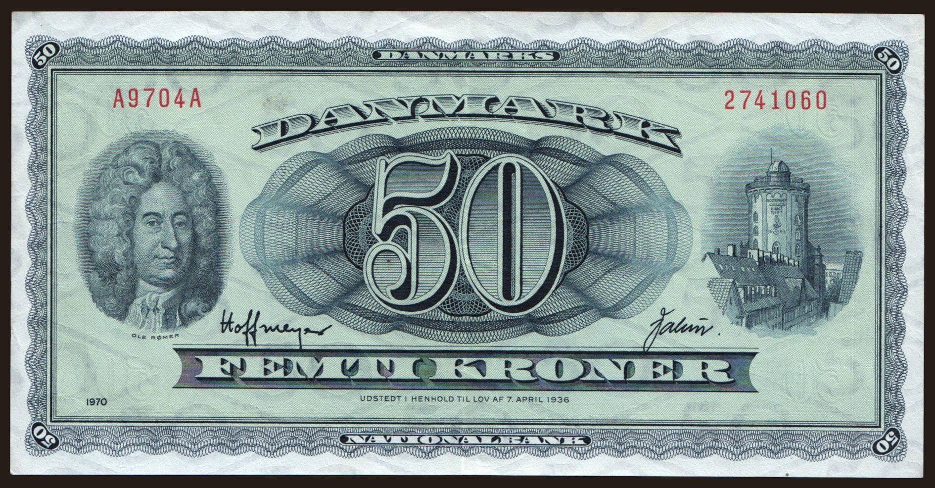 50 kroner, 1970