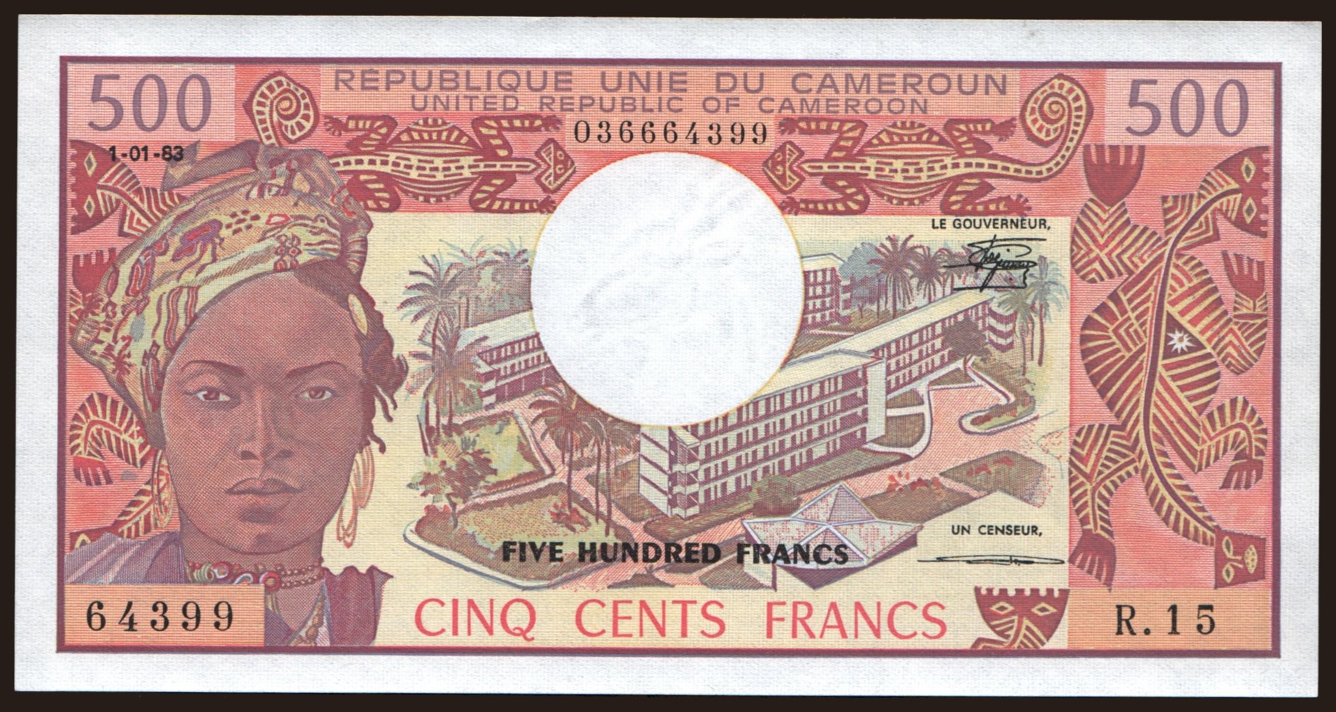 500 francs, 1983