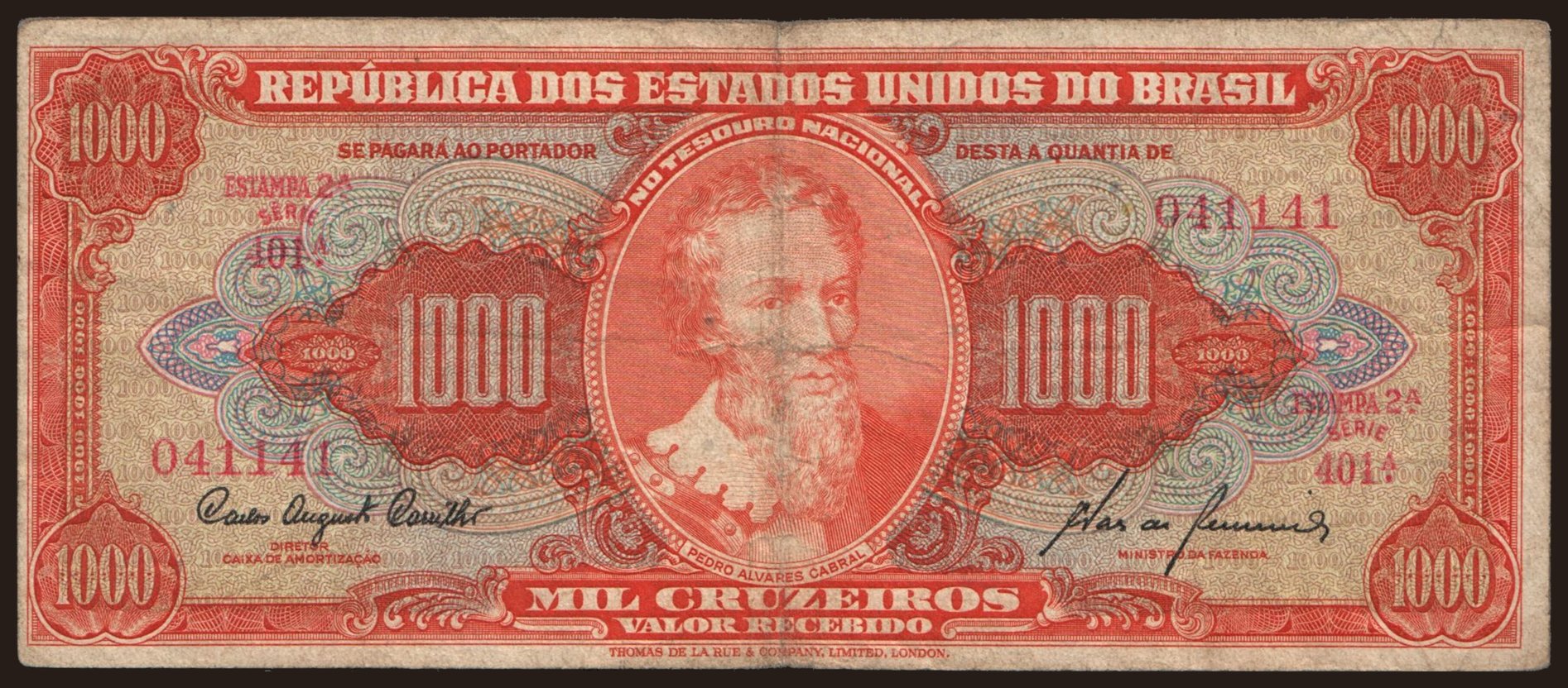 1000 cruzeiros, 1960
