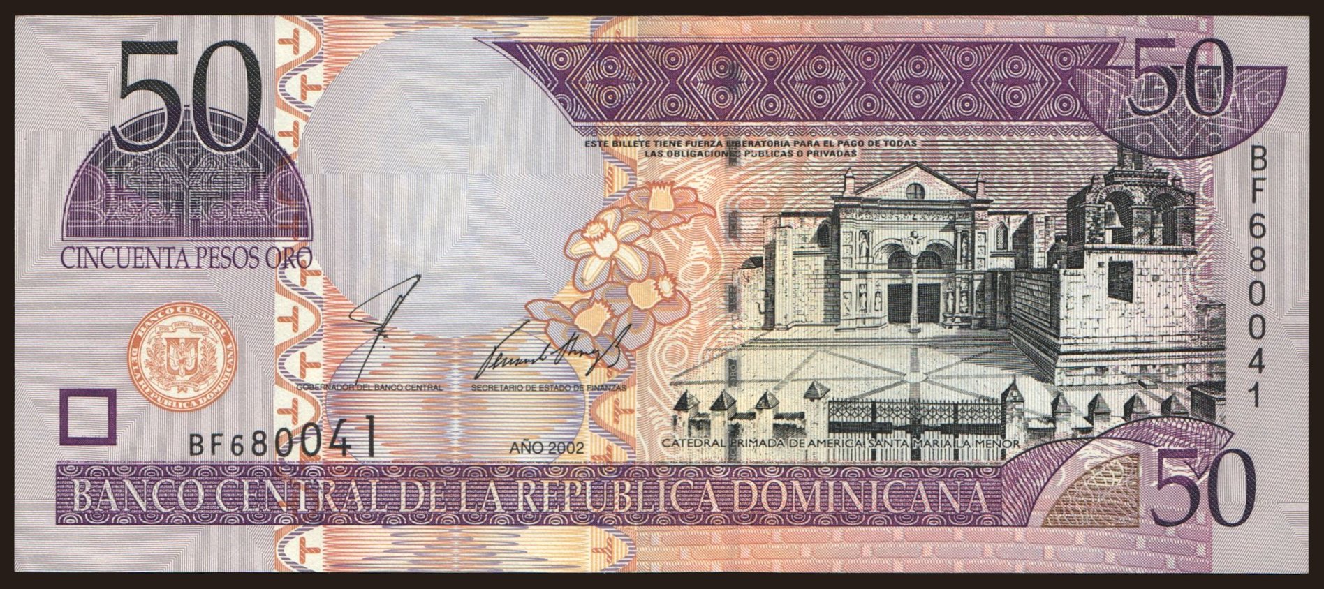 50 pesos, 2002