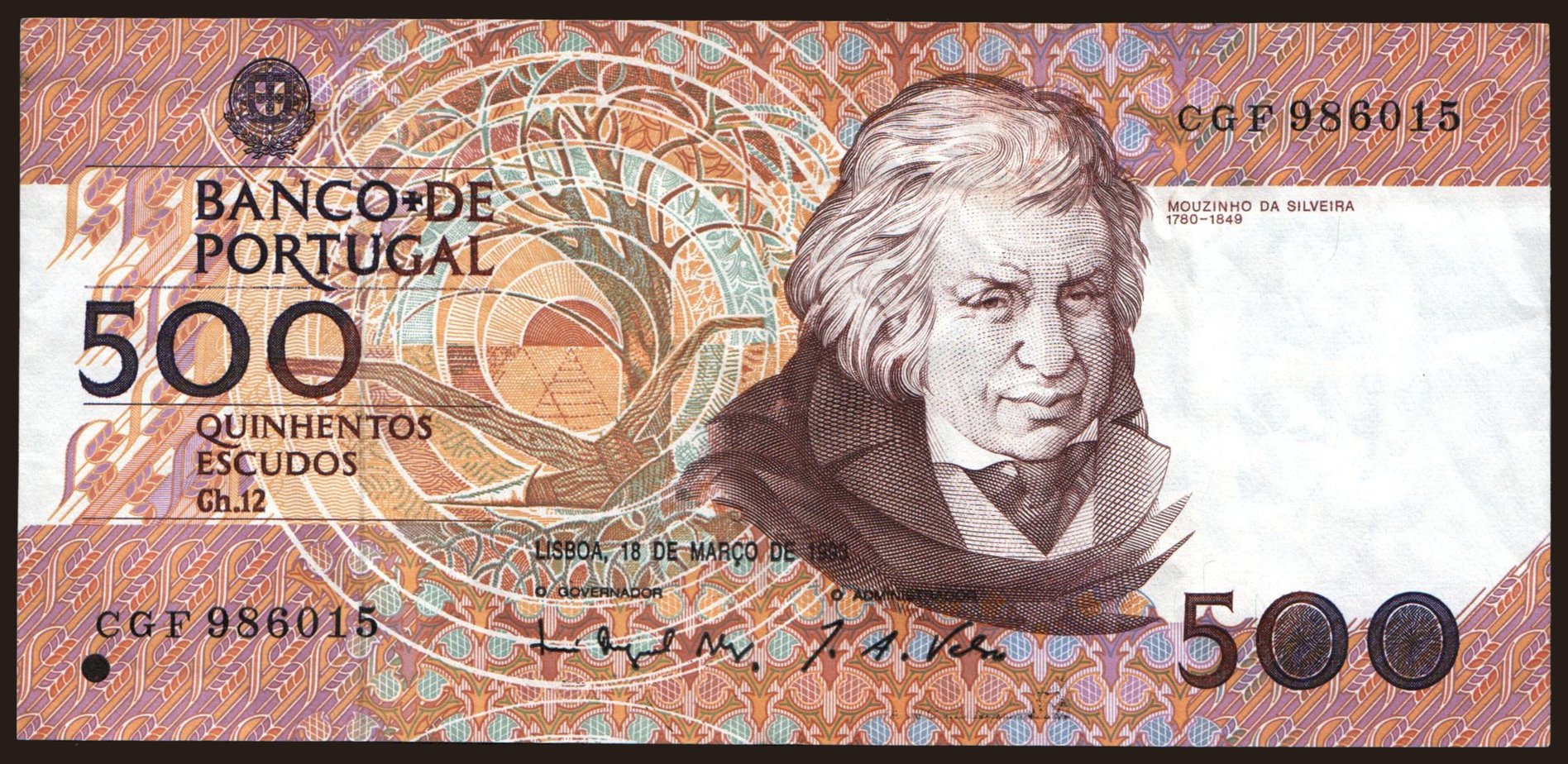 500 escudos, 1993