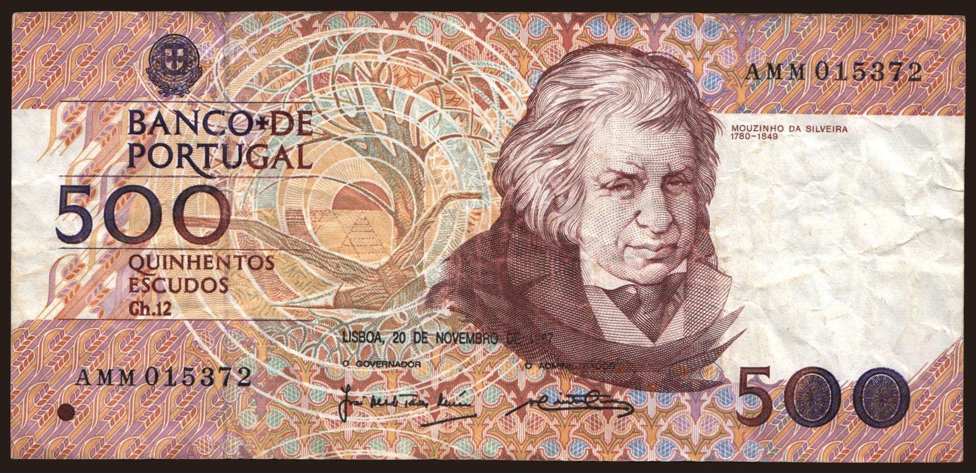 500 escudos, 1987