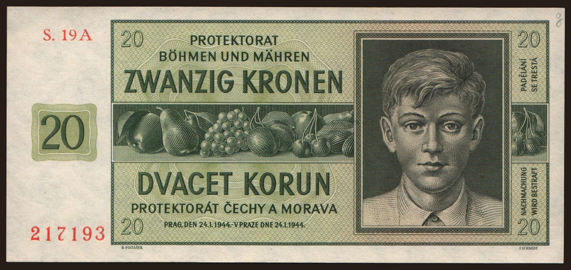 10 korun, 1942