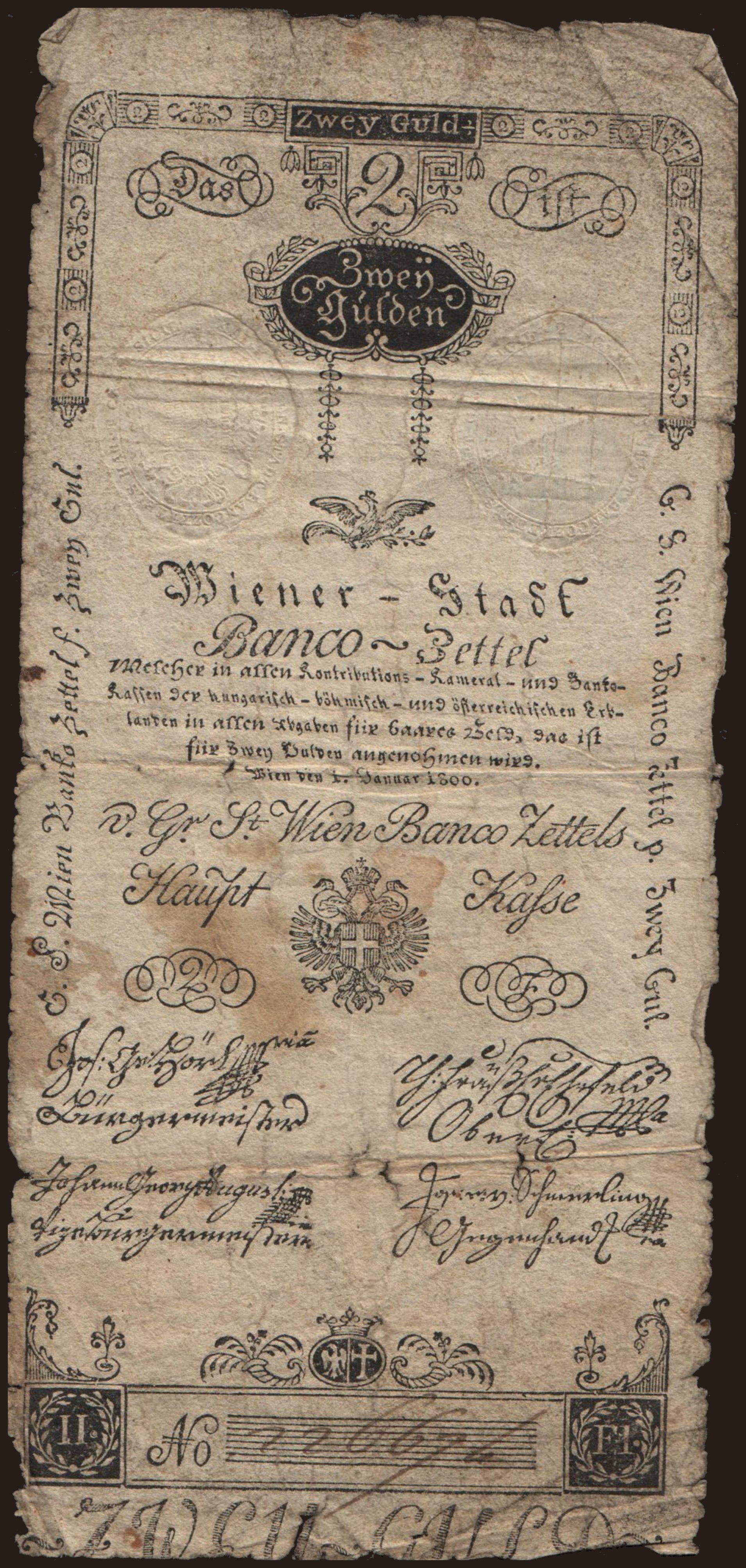 2 Gulden, 1800