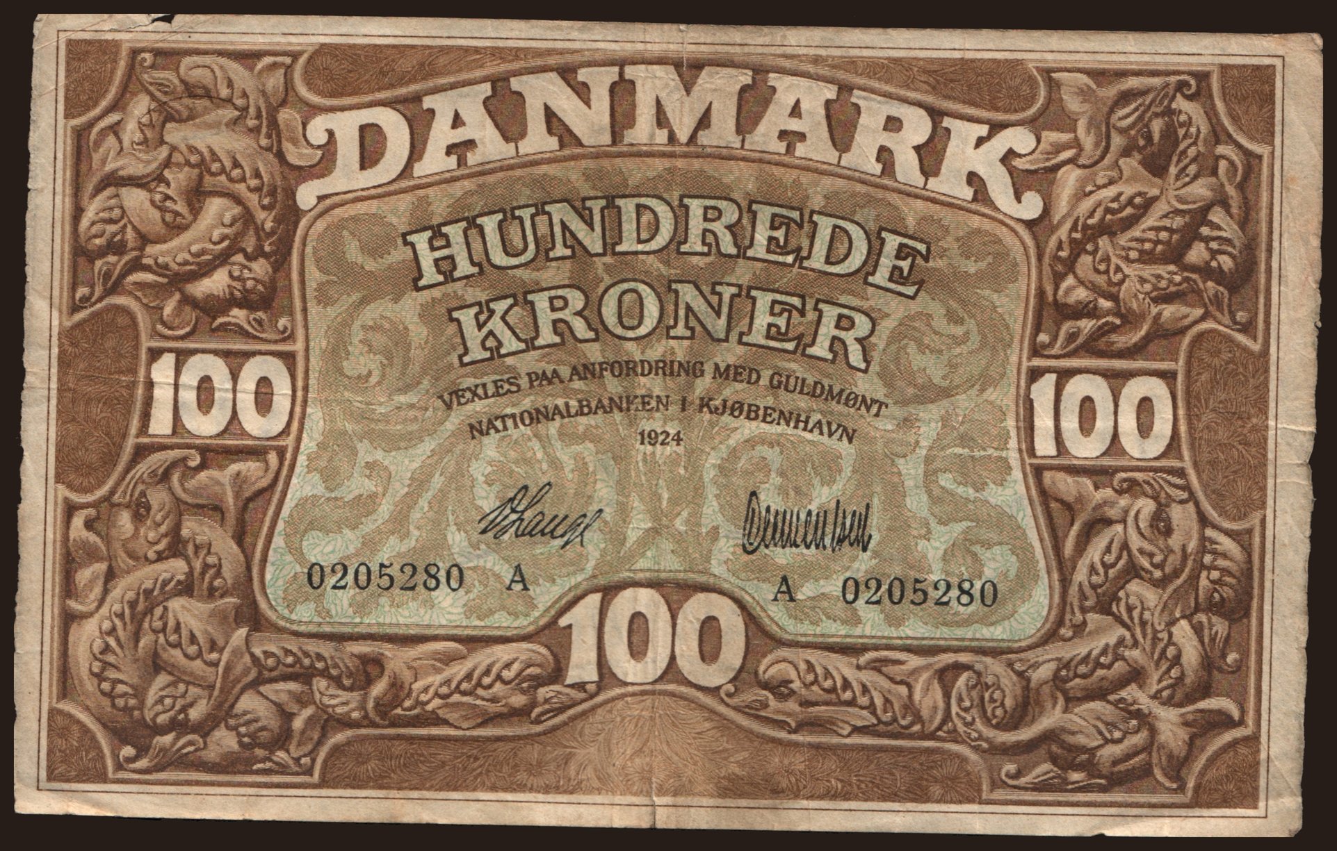 100 kroner, 1924