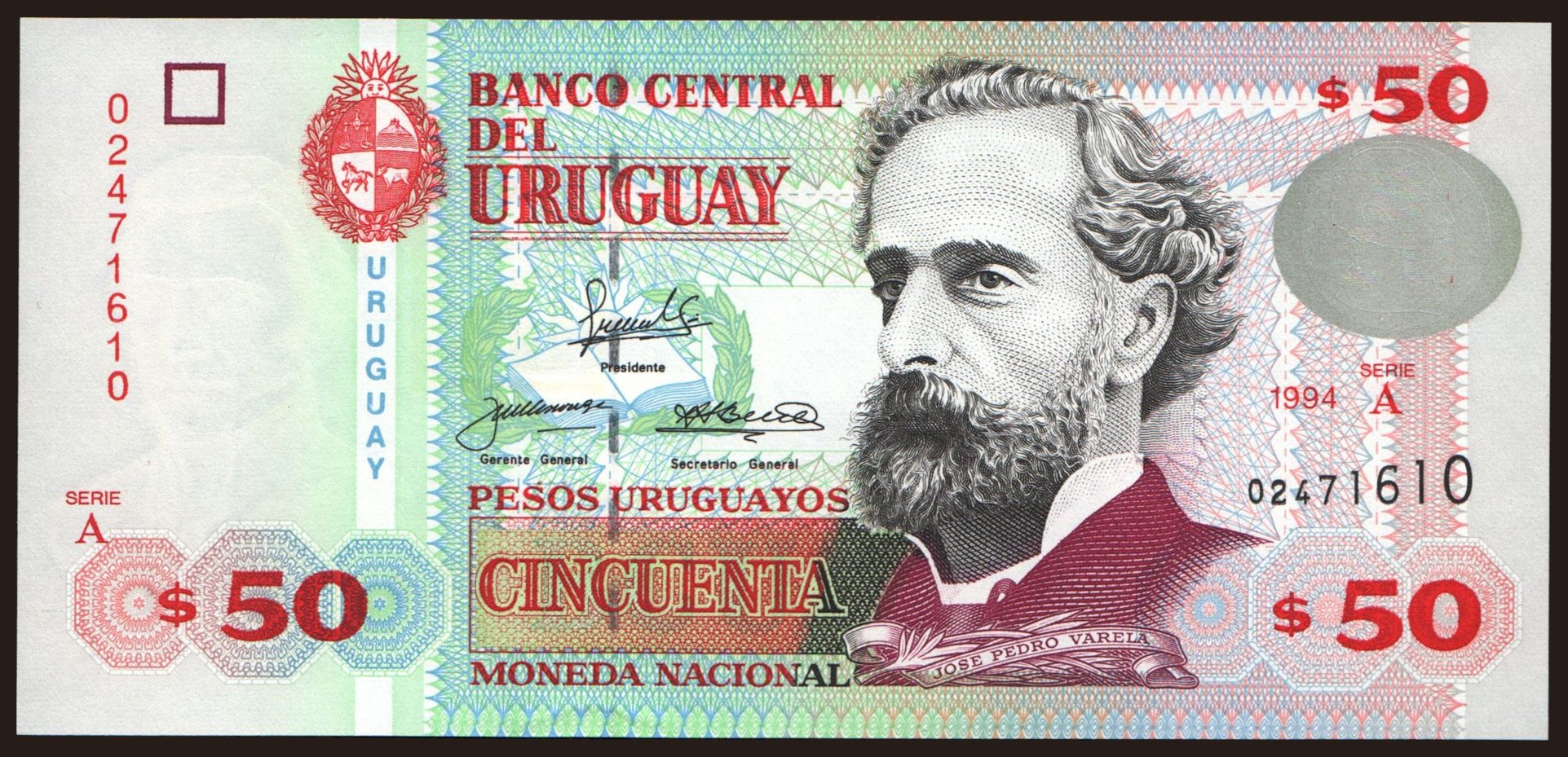 50 pesos, 1994