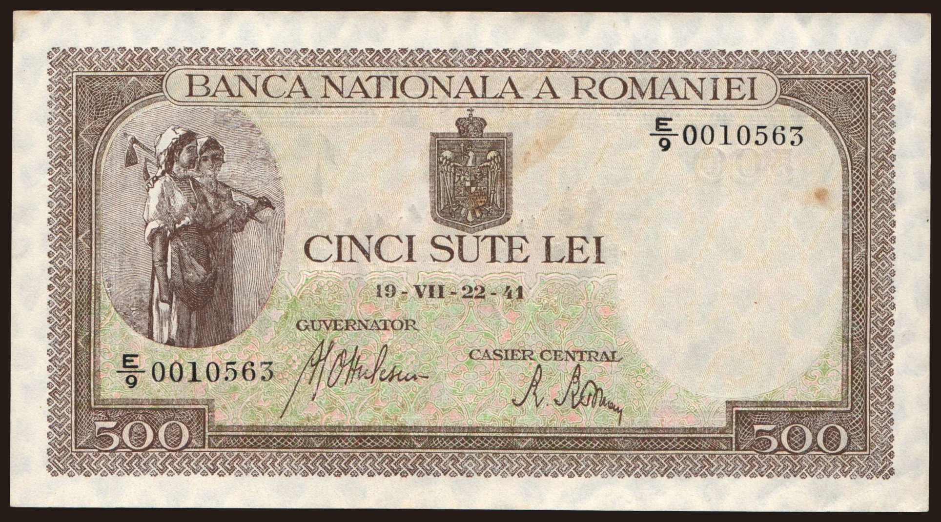 500 lei, 1941