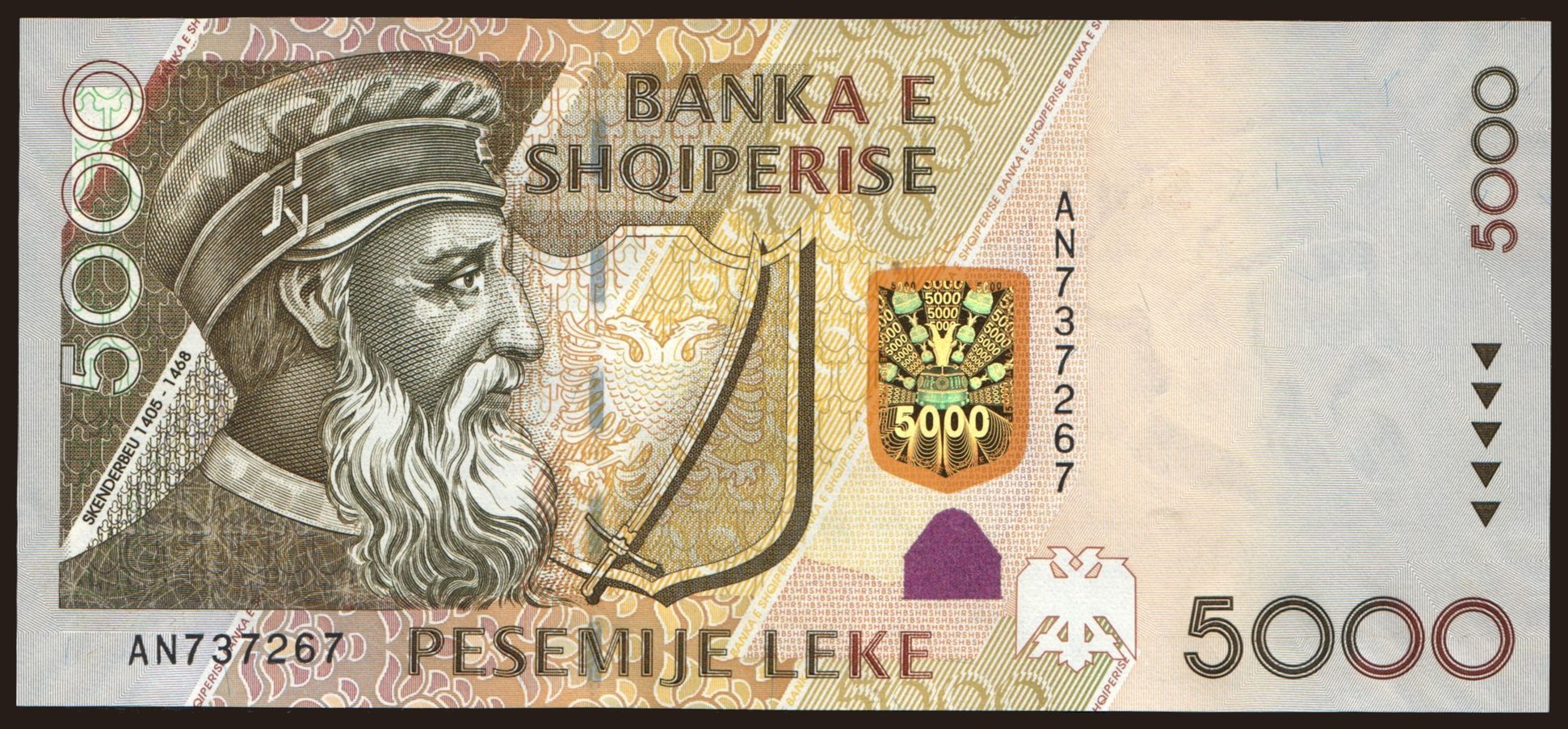 5000 leke, 2007