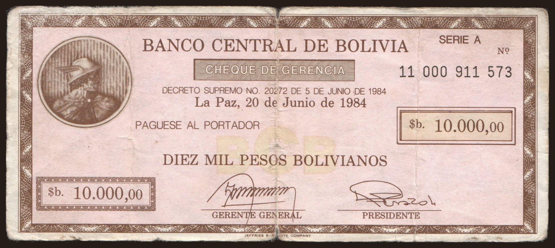 10.000 pesos, 1984