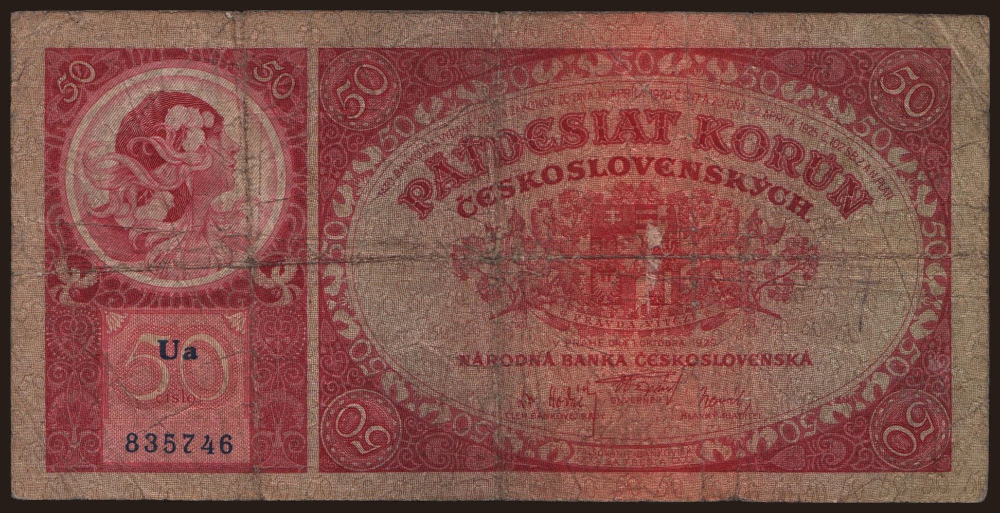 50 korun, 1929