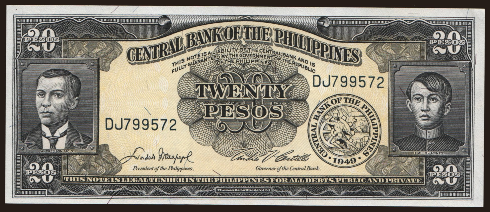 20 pesos, 1949