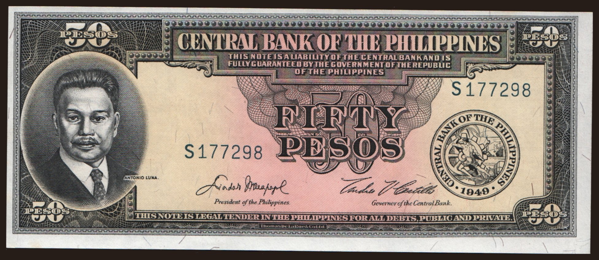 50 pesos, 1949